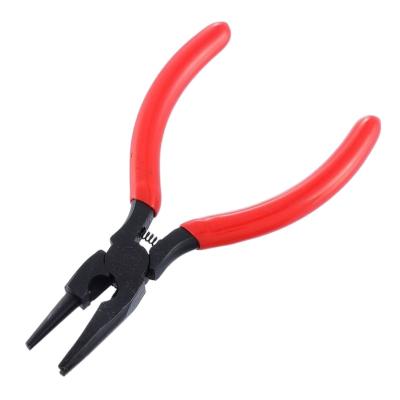 China Cutting Pliers Concave Pliers Beading Tool 12.5cm (4-7/8") Small Ring Sharp Cutting Pliers Twisted By Red Handle Jewelry 1Pcs for sale