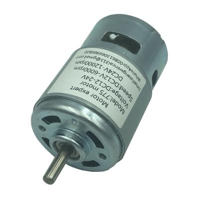 China 12V 24V DC Motor 3000-12000RPM Drip Proof High Speed ​​DC 12V Adjustable Speed ​​5MM Shaft Diameter High Speed ​​Electric Motor With Ball Bearing for sale