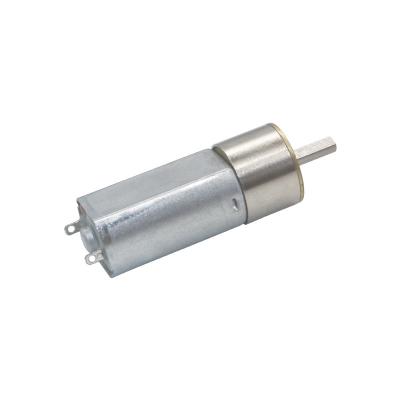 China Totally Enclosed Gear Motor Low Speed ​​33RPM-340RPM Fit 16mm Motor Flat Mini Full Metal 12V Gear Motor Micro Motor for sale