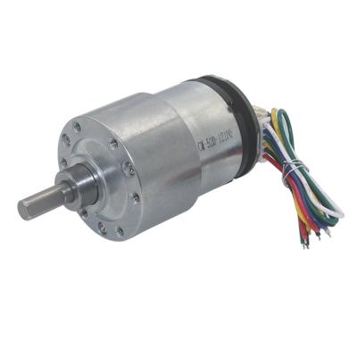 China JGB37-520 12V Micro Dripproof Electric DC Gear Motor DIY Smart Car Gear Motor With Encoder 12v 100rpm 37mm DC Motor for sale