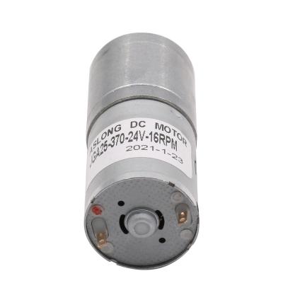 China High torque JGA25-370 6V 12V 24V dc gear motor 12v 300rpm 25mm dc gear small mini motor n20 totally enclosed electric right angle motor for sale