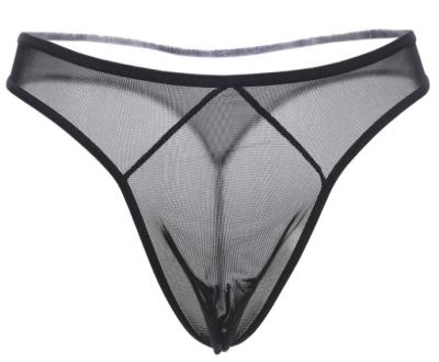 China Sexy Transparent Spandex/Polyester Men's G-String Sexy Men's G-String Underwear for sale