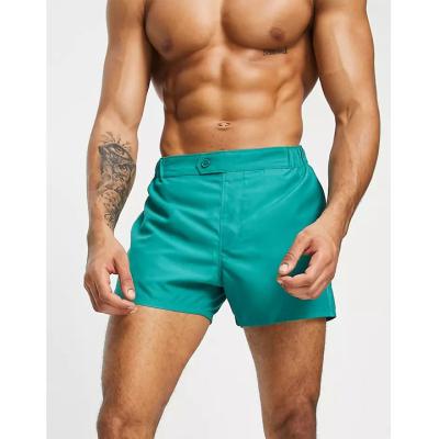 China Custom Mens Swimwear Breathable Swim Shorts With Smart Styling In Short Length for sale