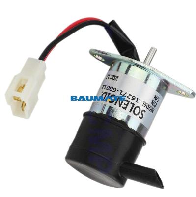 China Kubota Denso KX41H BX2200D BX23D 16271-60012 Fuel Solenoid Valve 052600-4151 12V Fuel Shut Off Valve For Kubota Denso KX41H BX2200D BX23D for sale