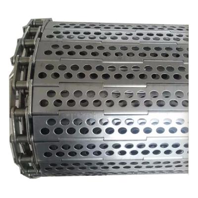 China Heat Resistant Customized Stainless Steel Chain Plate Conveyor Belt Steel Plate Link Stainless Conveyor Belt For Food for sale