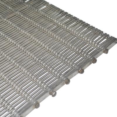 China Heat Resistant Customized Stainless Steel 201 304 316 Eye Link Conveyor Belt Wire Mesh Chain Link Conveyor Belt for sale