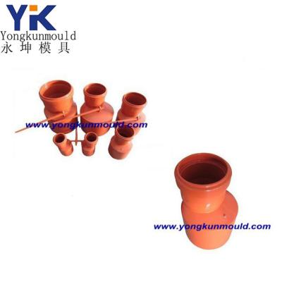 China Steel Plastic Reducing Socket PVC Pipe Fitting Flare Mold for sale