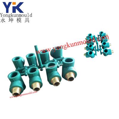 China Injection steel ppr tee pipe fitting mold male thread maker for sale