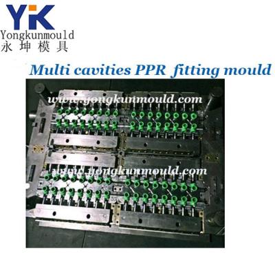 China Steel Plastic PPR 64 Multi Cavities Pipe Fitting Injection Mold for sale