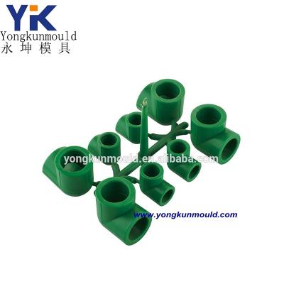 China Different Sizes Steel Joint Mold PPR 8 Cavities Plastic Elbow Fitting Mold for sale