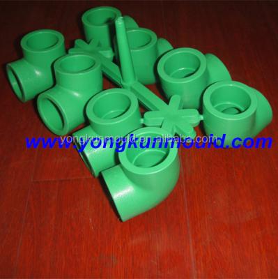 China plastic steel ppr elbow mould, elbow fitting mould, ppr mold fittings for sale