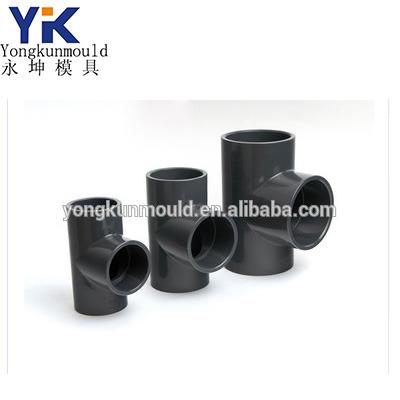 China HDPE Steel Plastic Tee Plastic Plastik Fit Injection Mold for sale