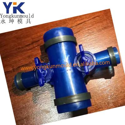 China Plastic pp steel pe pvc injection molding water irrigation tube compression pipe fitting mold for sale