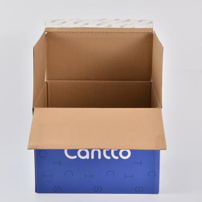 China Recycled Shipping Materials Small Shipping Boxes Custom Logo Shipping Box For E-commerce Company for sale