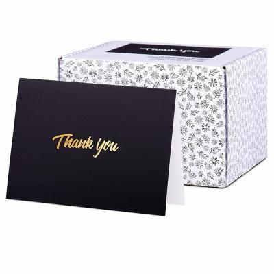 China Paper Business Gift Shopping Card Greeting Card Custom / Branded Logo Thank You Shopping Cards for sale