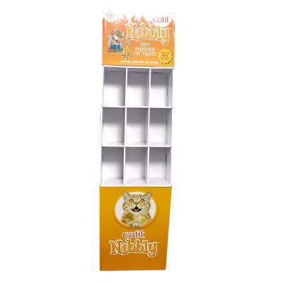 China Biodegradable Store Floor Cardboard Display Rack For Snack Cardboard Display Unit for sale