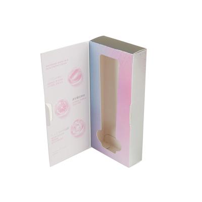 China Biodegradable Custom OEM Brand Printed Collapsible Cosmetic Beauty Make Up Cardboard Folding Cardboards Facial Mask Packaging Boxes For Makeup for sale