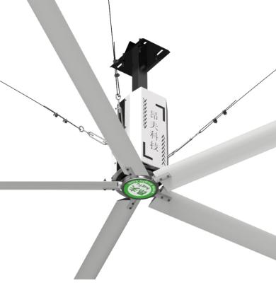 China Maintenance free low noise hvls fan low energy consumption factory industrial ceiling fan for sale