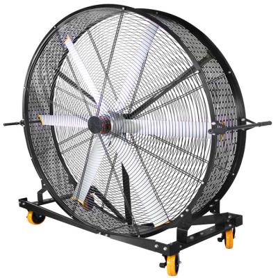 China Large Size Gym Quiet Industrial Rack Fan Mobile Hvls Standing Fan for sale