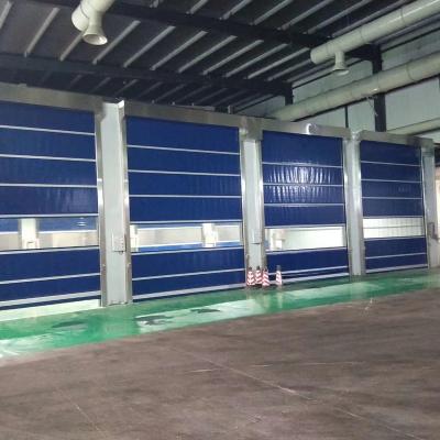 China High Quality High Speed ​​Windproof Fabrics Fast Rolling Shutter Doors Clean Room PVC High Speed ​​Shutter Door for sale