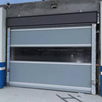 China Windproof Roll Up Shutter Industrial Overhead Fast Rolling High Speed ​​Door for sale