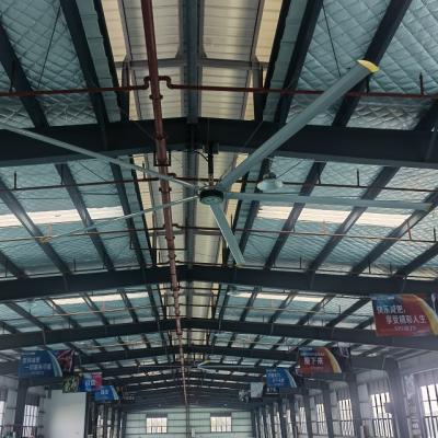 China Commercial Light Alloy Blade With PMSM Motor Industrial Energy Saving 7.3M/24FT Giant Ceiling HVLs Fan for sale