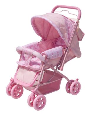 China Fiber China Supplier Gold Folding Stroller Trolley Baby Carriage for sale