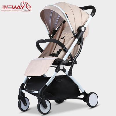 China Fiber Leather Pram Baby Stroller Baby Walking Luxury OEM Allowed for sale