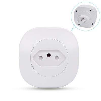 China Tuya WIFI Smart Socket Power Outlet Brazil Standard Smart Floor Socket 16A 220V 127V 50Hz for sale