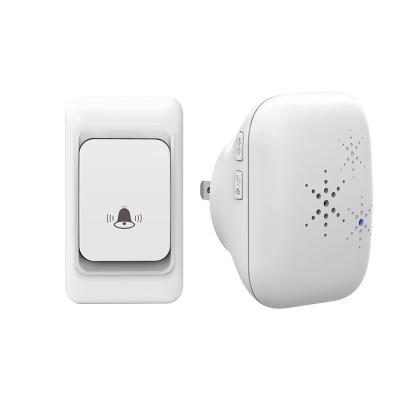 China Battery Powered Wireless Door Bell Waterproof 100g Signal Ip55 Wireless Doorbell for sale