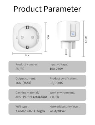 Cina 110-240V Smart Socket Plug with Timer Function and Energy Monitoring Available in vendita