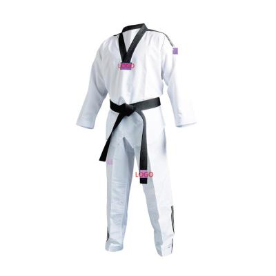 China Custom Polyester / Cotton Martial Arts Taekwondo Suit Taekwondo Uniform Kimono for sale