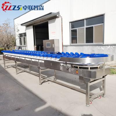 China SUS 304 Conveyor Belt Automatic Chicken Weight Fish Sorter for sale