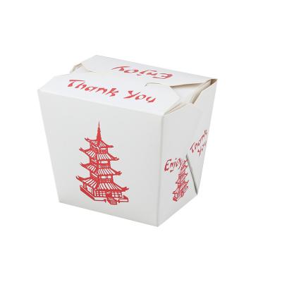 China Wegwerfrechteck-Essen zum Mitnehmen-harter Papierkasten Tray Kraft Food Noodle Box zu verkaufen