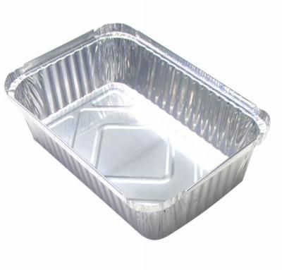 China Wegwerf-Nahrungsmittelbehälter-Aluminiumfolie GRILL Behälter der Aluminiumfolie-700ml zu verkaufen