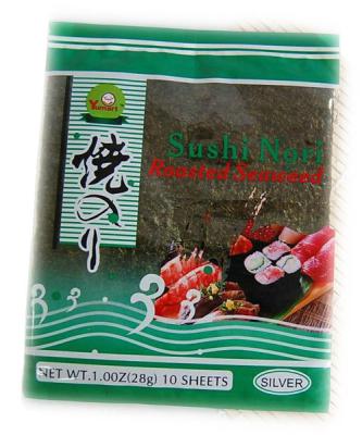 China 28g reiner Yaki Nori Seaweed 10 Blätter mit ursprünglicher Verpackung zu verkaufen