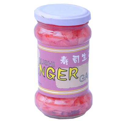 China 340g chinesischer süßer in Essig eingelegter Ginger Slice White And Pink in der Flasche zu verkaufen