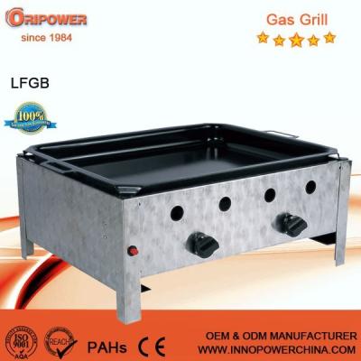 China Adjustable Height Commercial Portable Outdoor Gas Grill 3 Burners, CE, LFGB for sale