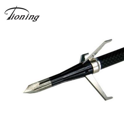 China Hunting 100 grain 3 blade expandable broadhead for sale