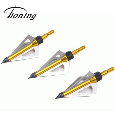 China Hunting economic 3 blade 100 grain arrow point broadheads for sale