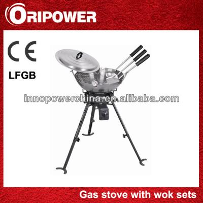 China Gas burners easily cleaned with the wok kit for sale