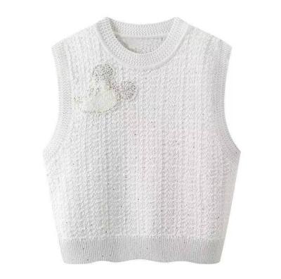 China Factory direct sale anti-shrink sleeveless sweater for vest baby kids invest girl vest sweater for sale