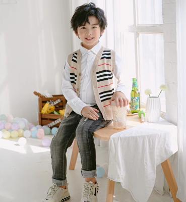 China Wholesale Boys Low Price Boys Vest Sleeveless Sweater Anti-Shrink for sale