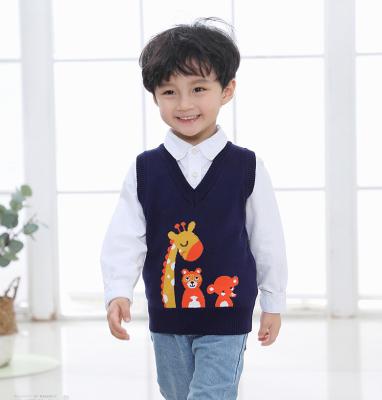 China Factory direct sale anti-shrink kids boy's vest sweater for sale