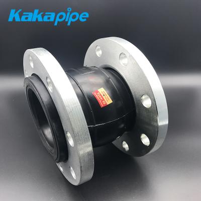 China SS304 Rubber Sphere Expansion Joint Rubber / Steel Corrosion Resistant Single Flange Connector for sale