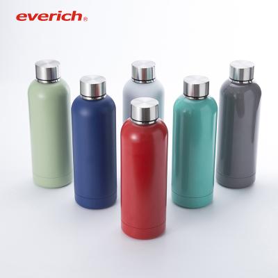 China 500Ml Food Grade Stainless Steel Metal Sustainable Double Wall Insulated Water Bottle for sale