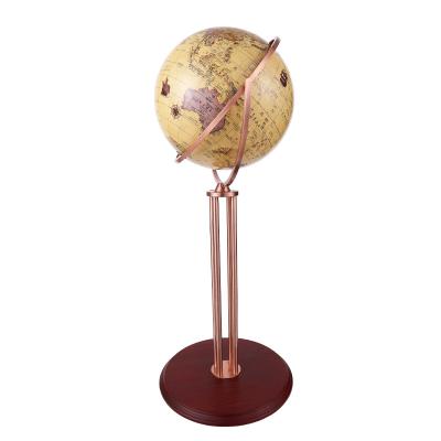 China Teaching aids and decoration treasure antique, World Globe model, stainless steel floor material for globe body for sale