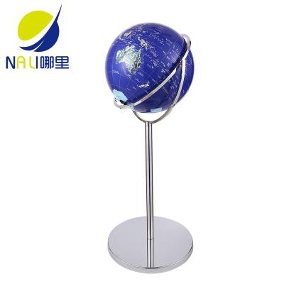 China Teaching and decoration 17 inch earth world standing globe for decoration for sale