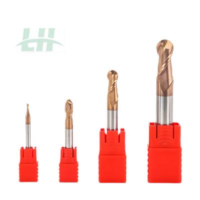 China Left Hand 16mm Carbide Hrc Two-Flute Ball End Mill 45 Spherical Endmill 4flute Carbide Cutter End Mill Bits Ball Nose Carbide Ball End Mill for sale