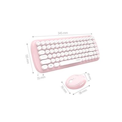 China 2.4ghz radio the combination of wireless mouse and wireless keyboard is suitable for office work and conforms to the ergonomic design for sale